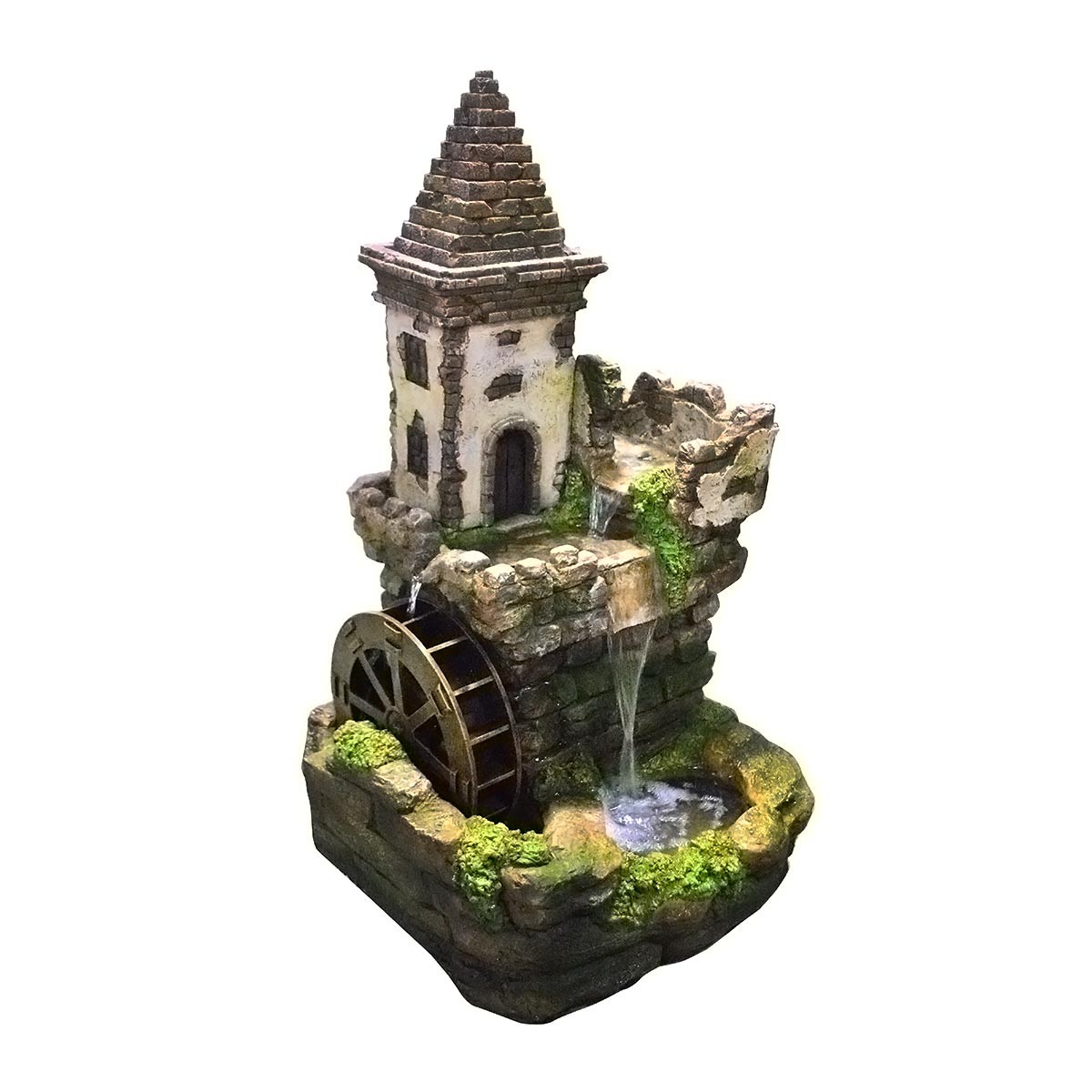 35" Castle Fairy Garden Fountain